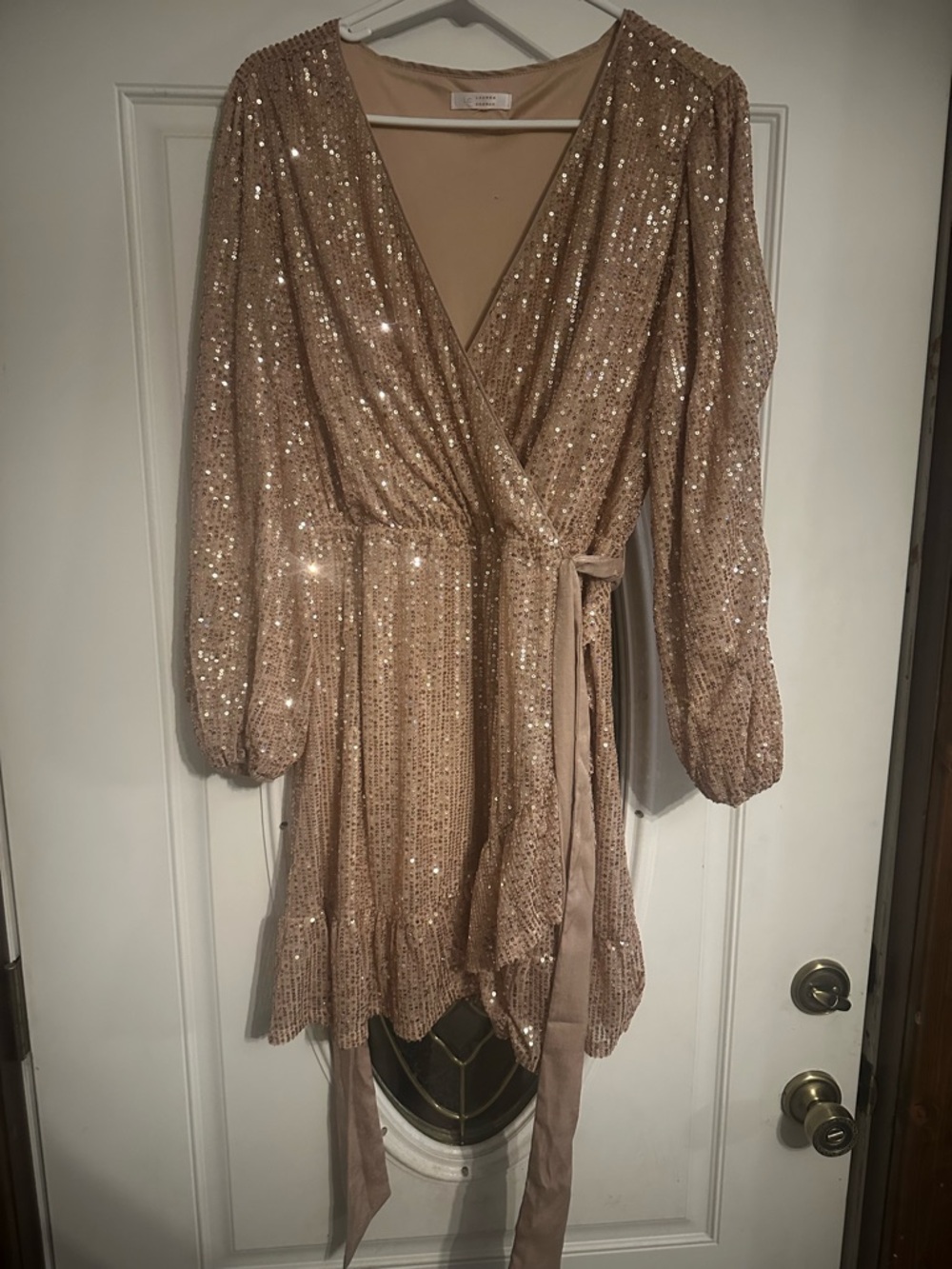 LC Lauren Conrad Beige Sleeveless Top